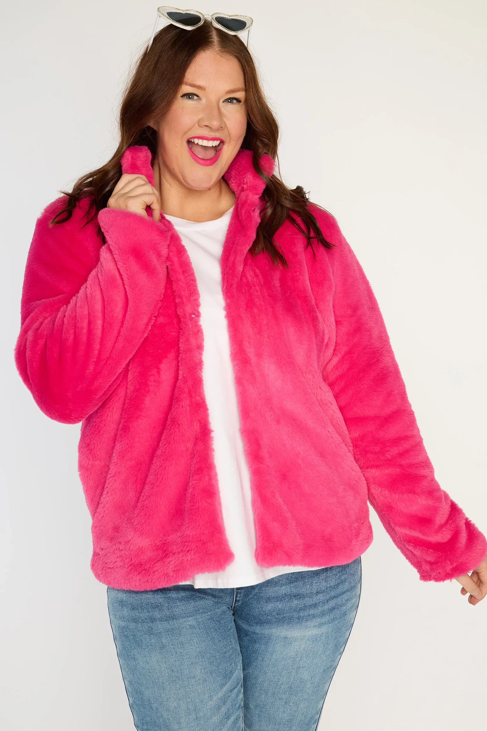 Image of Tommy Pink Fluffy Jacket