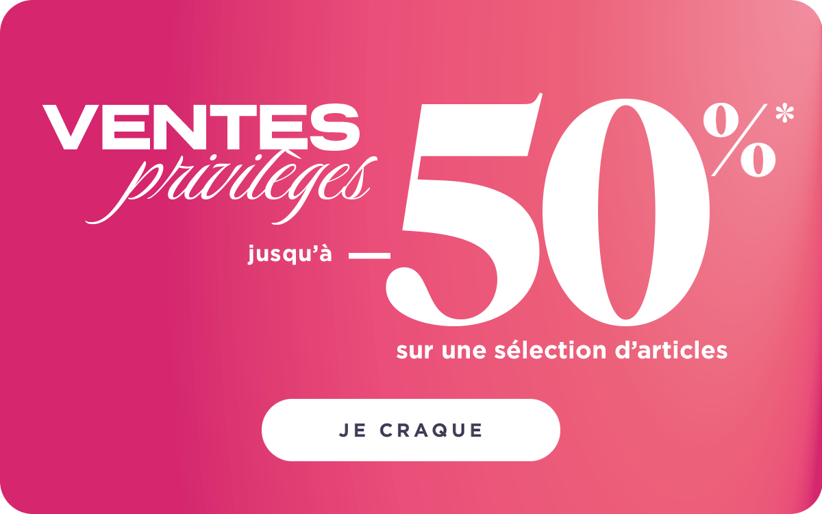 Ventes Privilèges : jusqu'à -50%