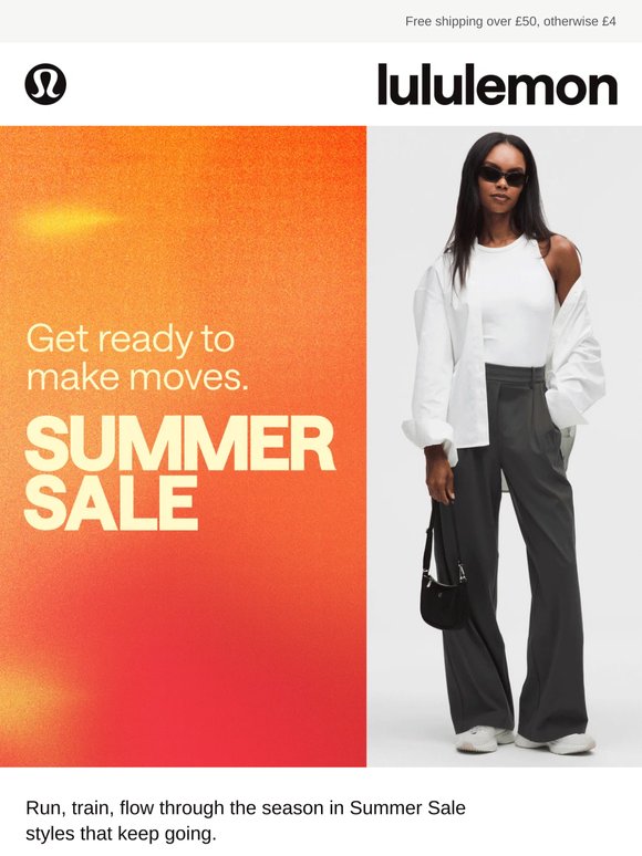 Your every move. Our Summer Sale.