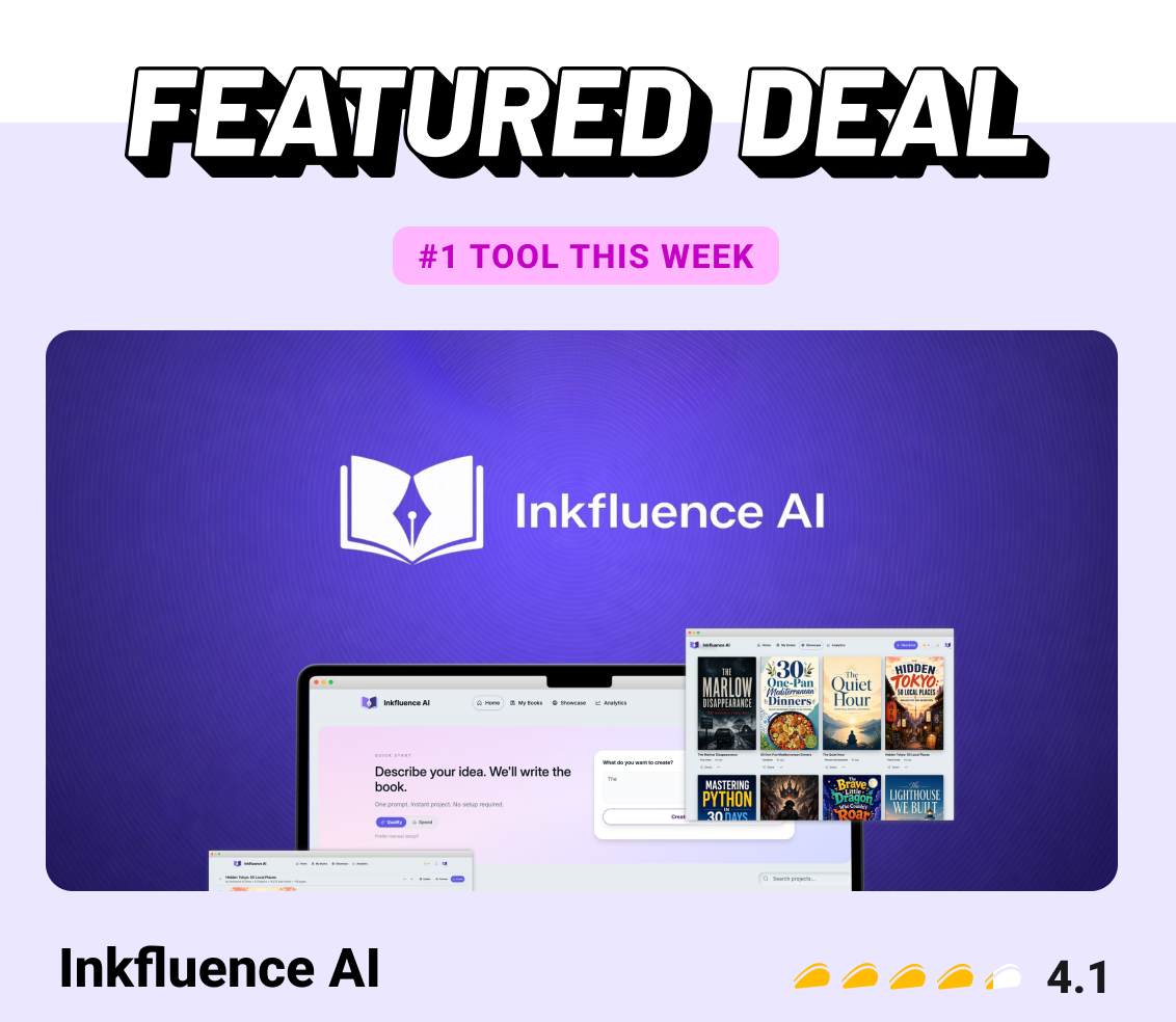 Featured Deal: Inkfluence AI #1 tool this week