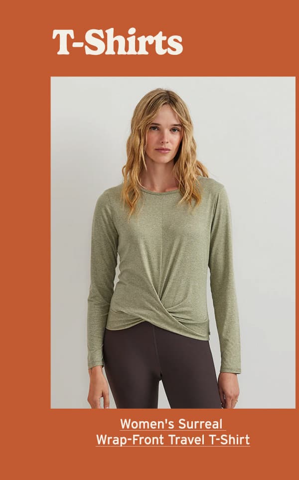 Women's Surreal Wrap-Front Travel T-Shirt