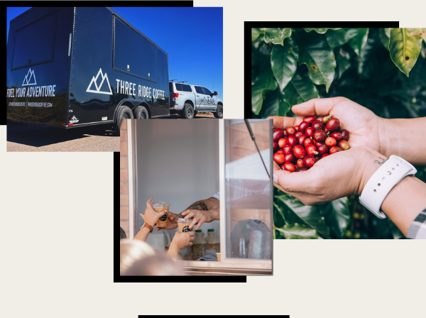 three ridge coffee truck and trailer