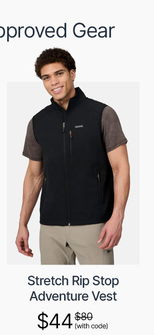 men's stretch rip stop adventure vest