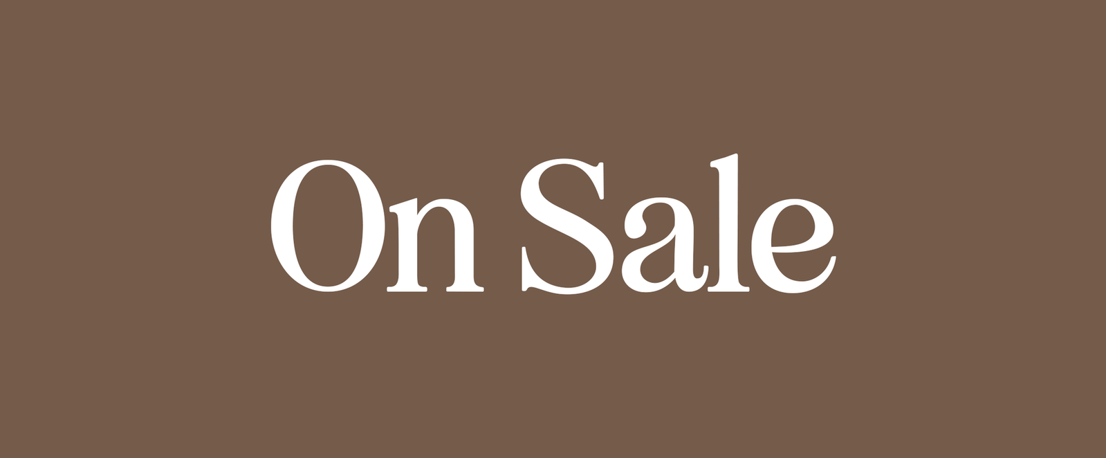 On sale