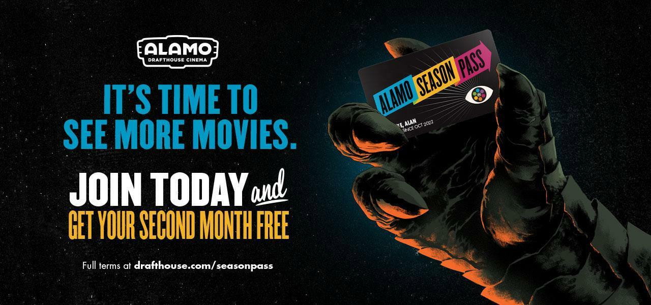 Give yourself the gift of movies. Alamo Season Pass monthly movie subscription starting at $10.99 