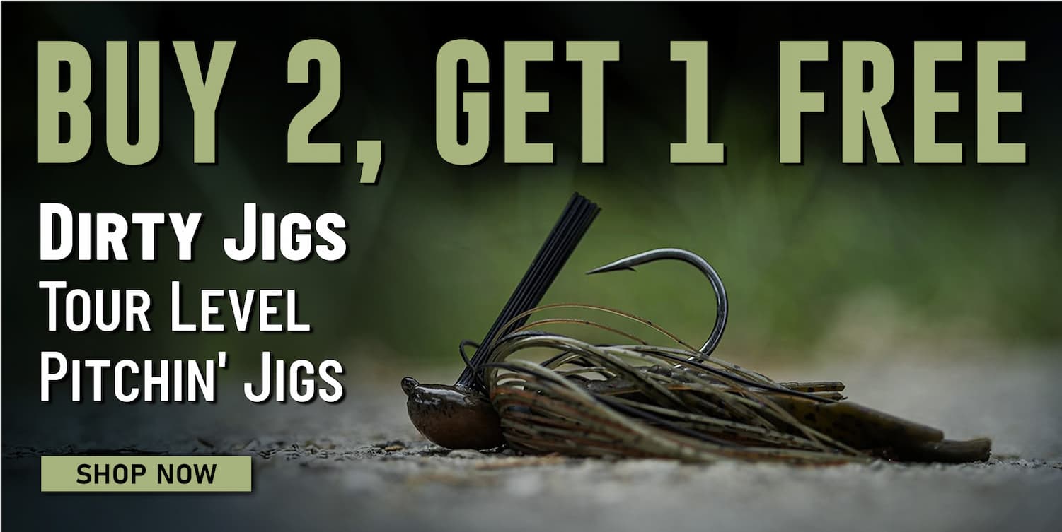 Buy 2, Get 1 Free Dirty Jigs Tour Level Pitchin' Jigs Shop Now