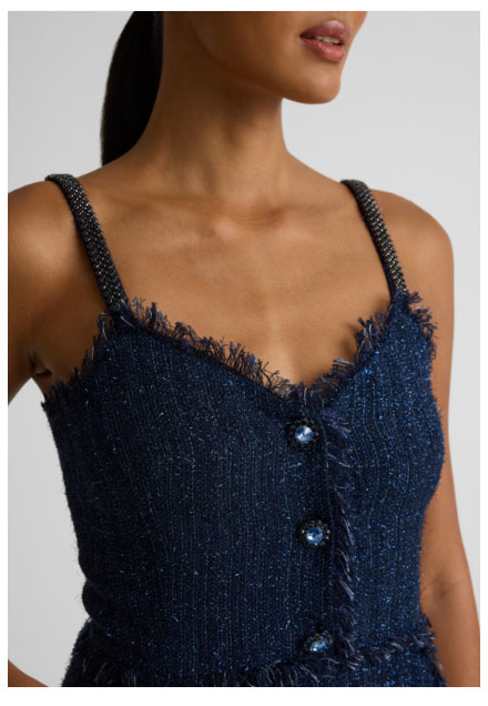 Sarahi Dress In Starlight Tweed