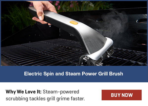 Electric Spin and Steam Power Grill Brush