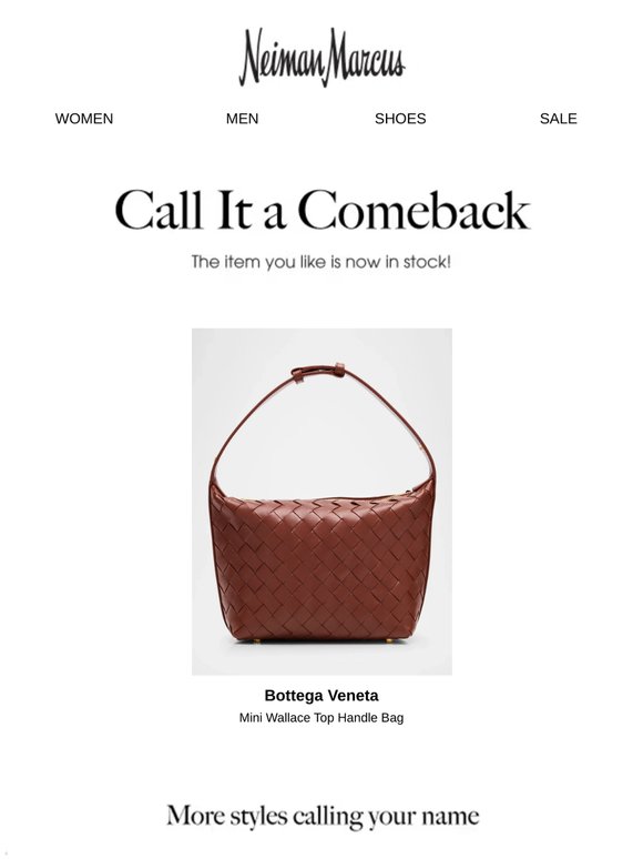 Back in stock: Bottega Veneta