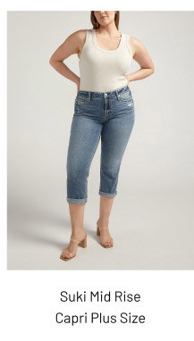 Suki Mid Rise Capri Plus Size