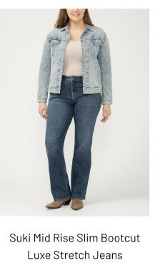 Suki Mid Rise Slim Bootcut Luxe Stretch Jeans