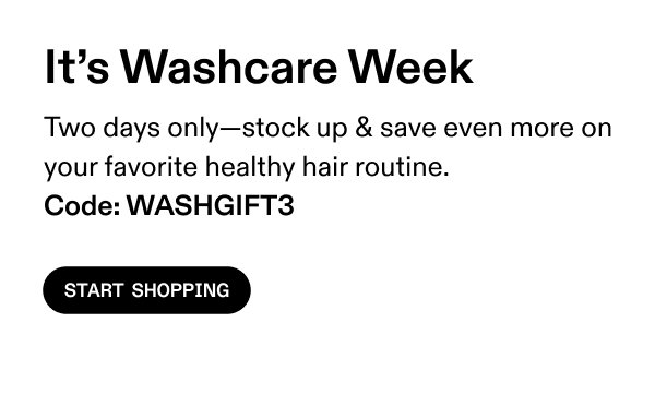 It's Washcare Week | Start Shopping