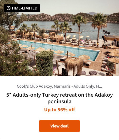 5* Adults-only Turkey retreat on the Adakoy peninsula