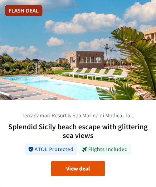 Splendid Sicily beach escape with glittering sea views