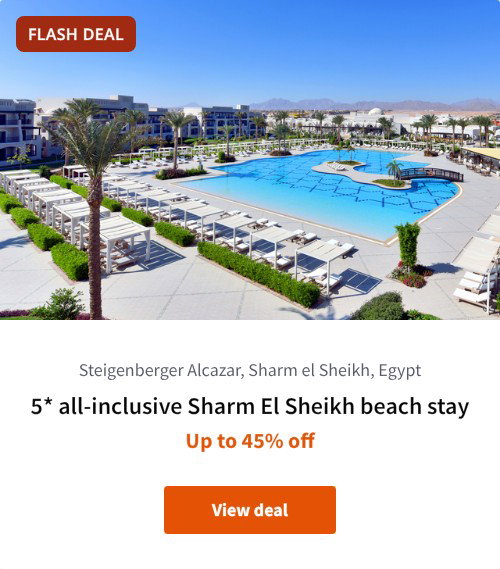 5* all-inclusive Sharm El Sheikh beach stay