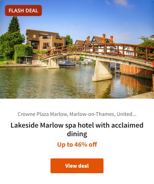 Lakeside Marlow spa hotel with acclaimed dining