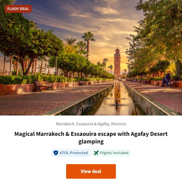 Magical Marrakech & Essaouira escape with Agafay Desert glamping