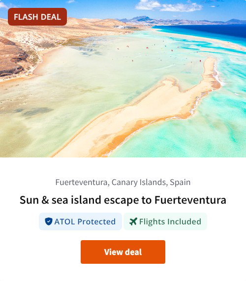 Sun &amp; sea island escape to Fuerteventura