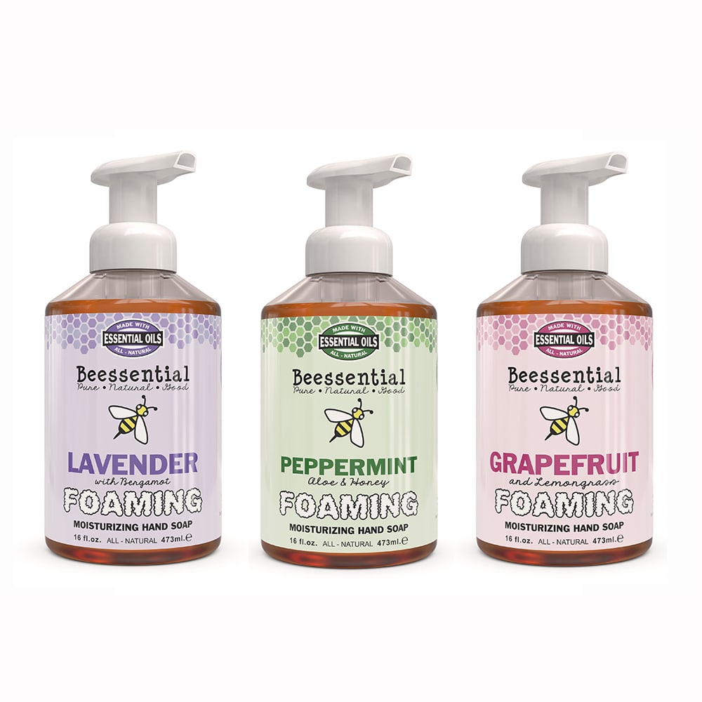 Image of Beessential Natural Foaming Hand Soap - Lavender with Bergamot