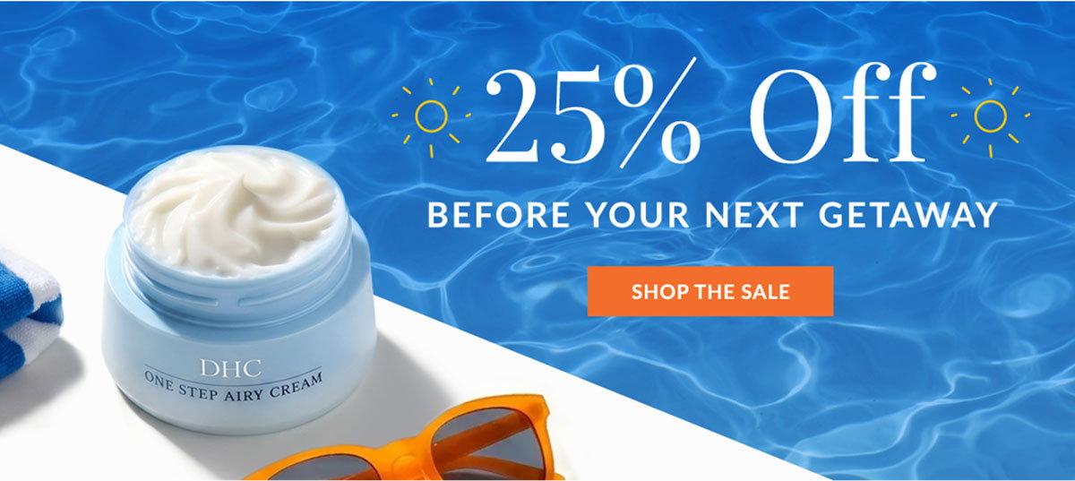 Save 25% before your next getaway