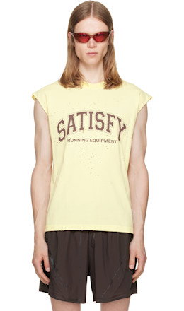 Yellow MothTech Muscle Tank Top - Satisfy