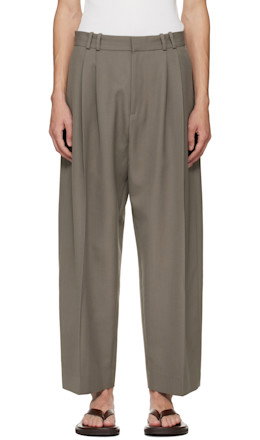 Khaki Line Trousers - Studio Nicholson