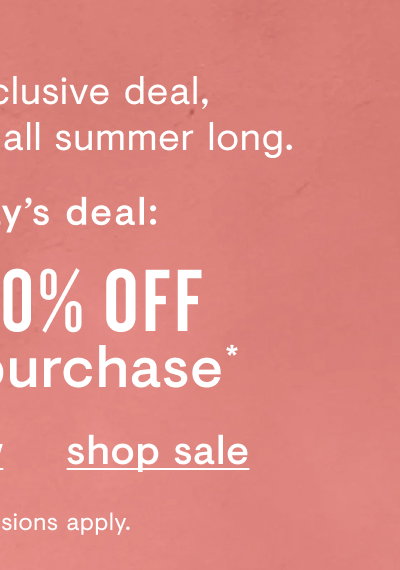 Shop sale
