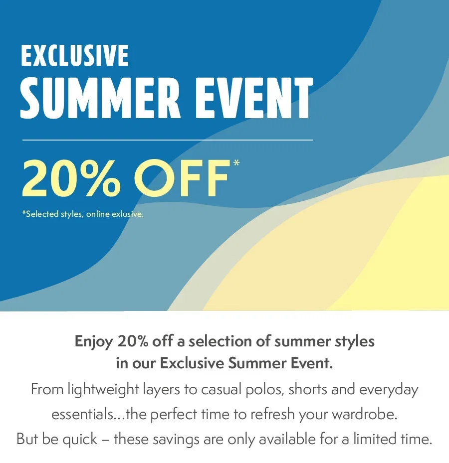 Exclusive Summer Event - 20% OFF