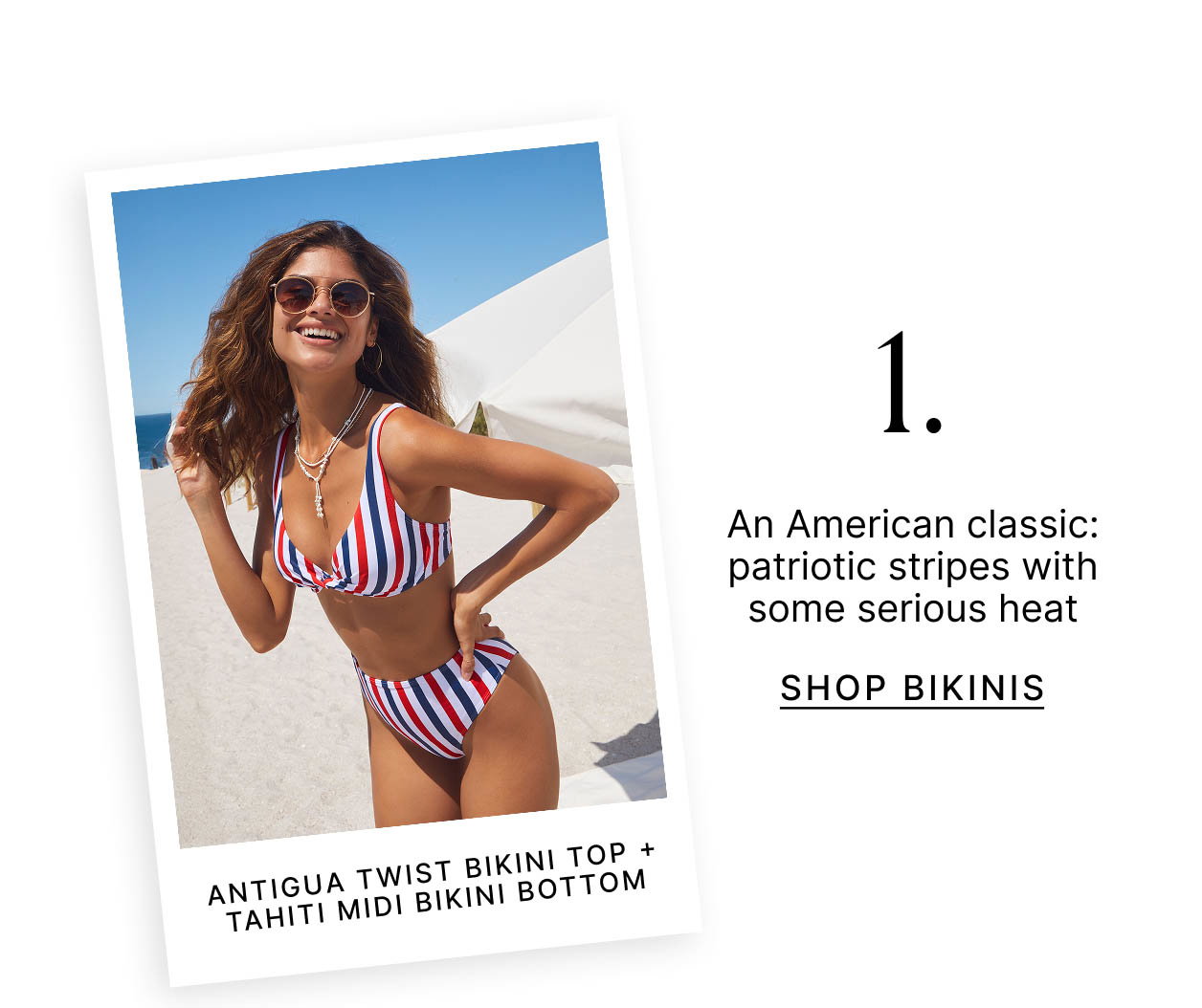 1. An American classic: patriotic stripes with some serious heat