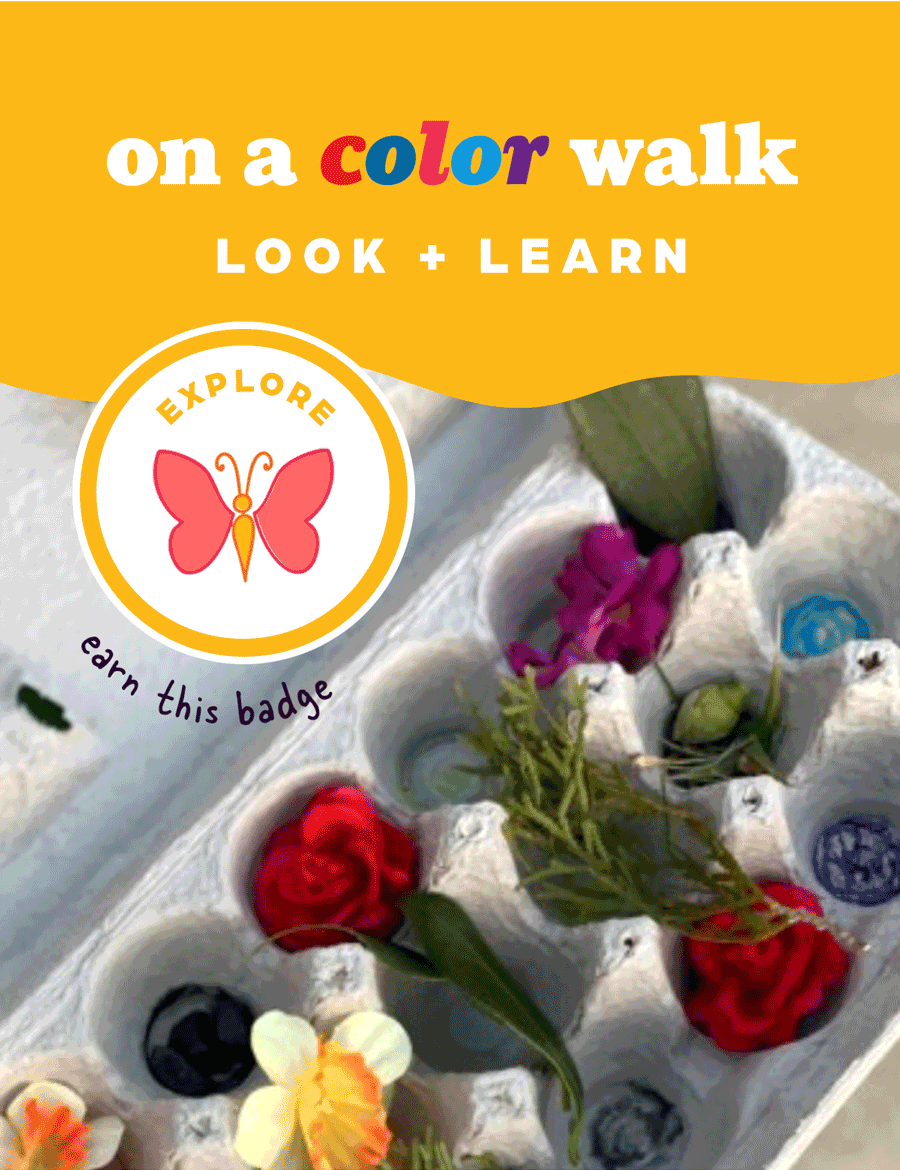 On a Color Walk: Look and Learn. Earn the EXPLORE Badge!