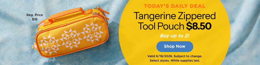 Tangerine Zippered Tool Pouch $8.50, buy up to 2. Shop now. Valid 6/19/26. Subject to change. Select styles. While supplies last.