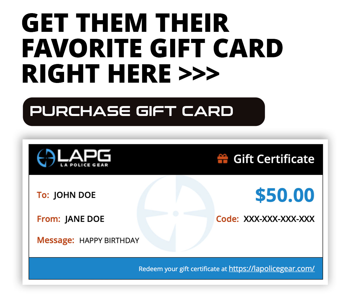 GIFT CERTIFICATE