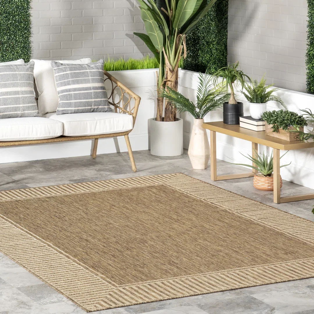 Alegre Bordered Indoor/Outdoor Rug