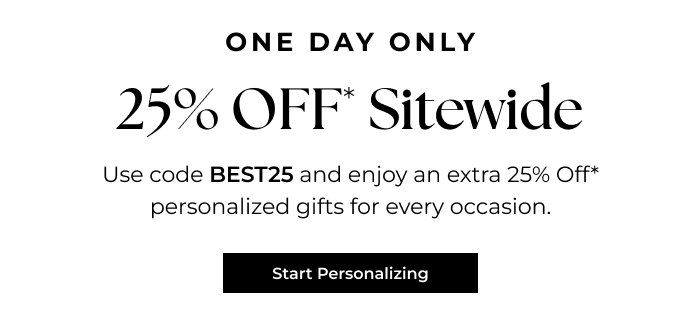 It's Back! 25% Off For One More Day