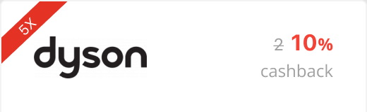 10% de supercashback Dyson