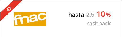 hasta 10% de supercashback Fnac