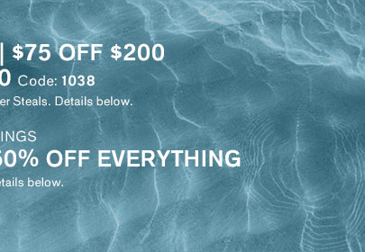 $40 Off $120 | $75 Off $200 | $100 Off $250 with Code: 1038 + BOGO 50% Off Everything