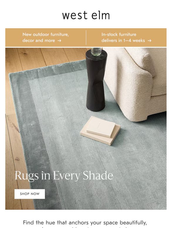 Rugs in warm, livable tones