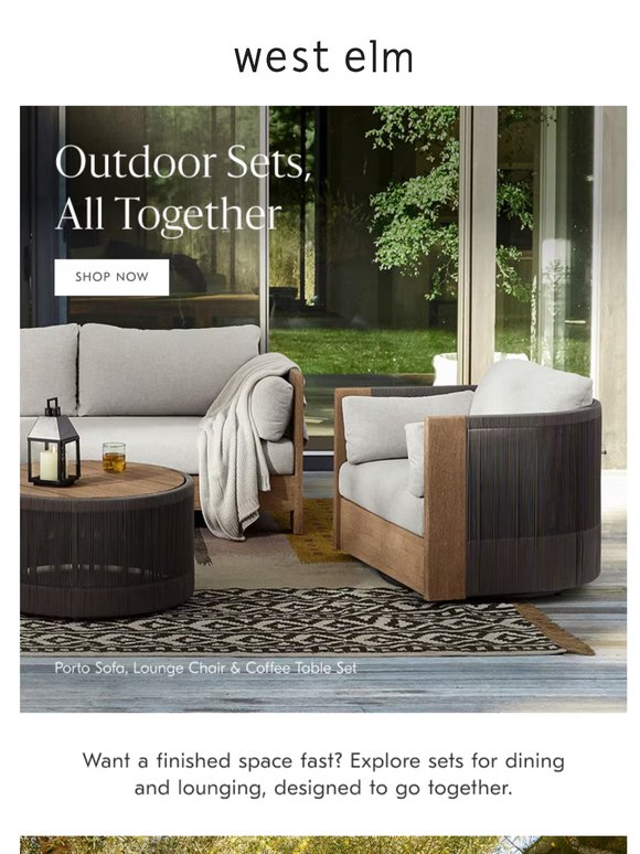 Outdoor sets (zero guesswork)