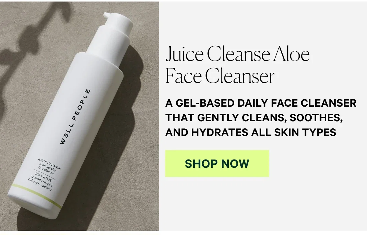 Juice Cleanse Aloe Face Cleanser A GEL-BASED DAILY FACE CLEANSER THAT GENTLY CLEANS, SOOTHES, AND HYDRATES ALL SKIN TYPES  SHOP NOW