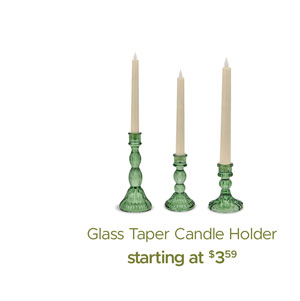 Glass Taper Candle Holders
