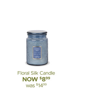 Floral Silk Candle