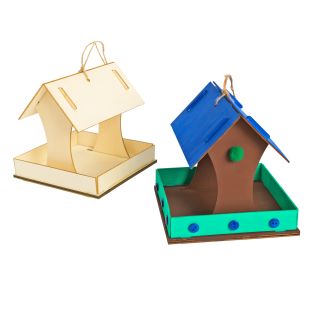 Image of Colorations® Easy-Build Bird Feeder Set of 6