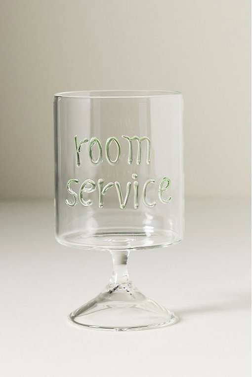 Word Play Wine Glass