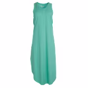 Natural Reflections Slub Knit Sleeveless Midi Dress - Pool Blue
