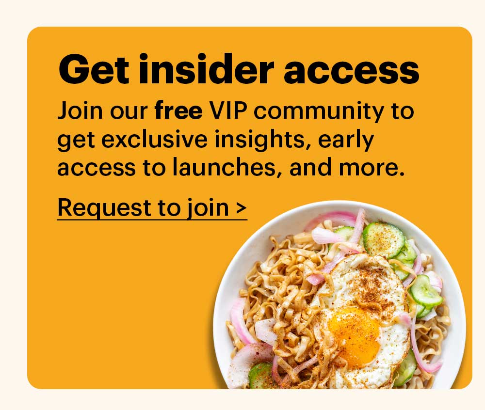 Header: Chili Crunch Chicken Tenders. You're Welcome. Sub-header: Crispy, juicy, and drizzled with Chili Crunch. Watch how it's made. CTA: SHOP CHILI CRUNCH