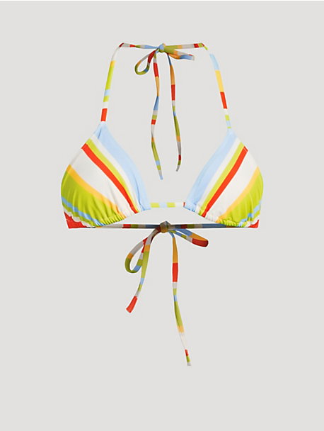 Iris Bikini Top In St. Barths Stripe Print