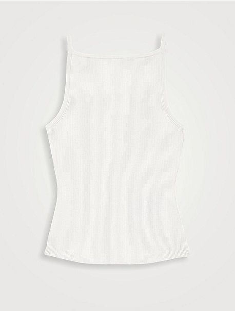 High Straight-neck Top