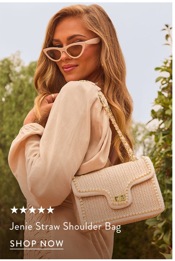 Jenie Straw Shoulder Bag