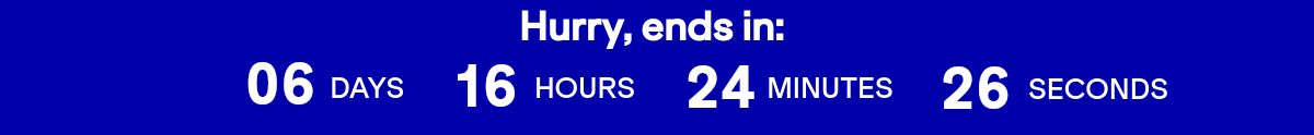 Hurry, ends on 06/26 at 11:59 PM eastern time.